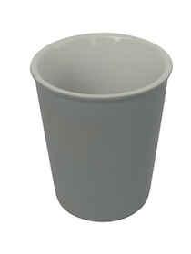 Grey latte cup
